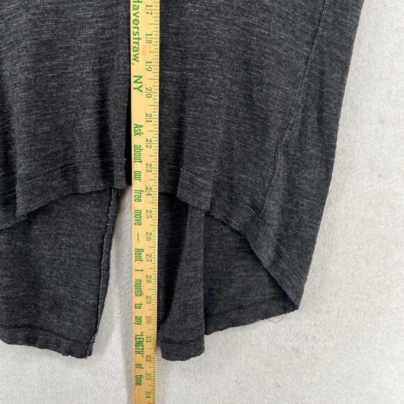 WE THE FREE PEOPLE Sweater XS Turtleneck Slit Back Long Sleeve Cotton Rayon Gray - Picture 14 of 15